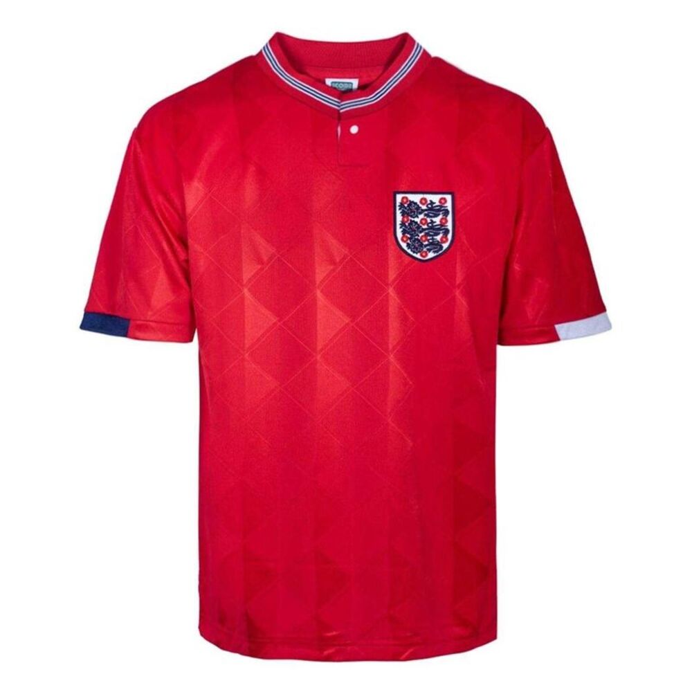Score Draw Mens 1989 England Cricket Away Jersey / Red